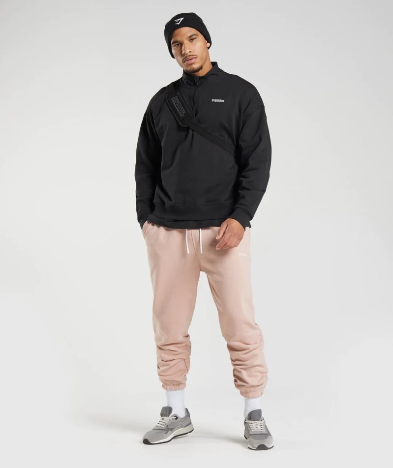 Men's Gymshark Rest Day Sweats Jogger Pink | NZ 4ZYPUA